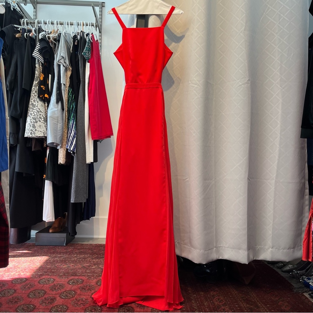 Red BCBG Gown